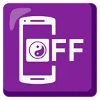 mobile phone off + yin yang