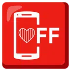 mobile phone off + red heart