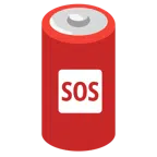 Batterie + SOS-Zeichen