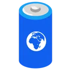 Batterie + Globus mit Europa und Afrika