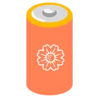 Batterie + gelbe Blüte