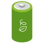 Batterie + Blätter im Wind