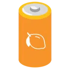 Batterie + Zitrone