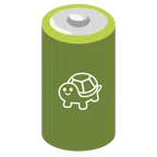 Batterie + Schildkröte