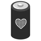 Batterie + schwarzes Herz