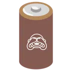 Batterie + sich die Augen zuhaltendes Affengesicht