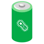 Batterie + Mikrobe