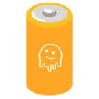Batterie + schmelzendes Gesicht