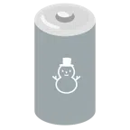 Batterie + Schneemann ohne Schneeflocken