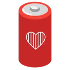 Batterie + rotes Herz