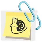 verhakte Büroklammern + Schnecke