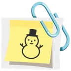 graffette attaccate + pupazzo di neve senza neve
