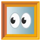 gerahmtes Bild + Augen