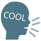 persona che parla + pulsante COOL