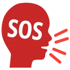 persona che parla + pulsante SOS