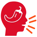 persona che parla + peperoncino