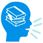 persona che parla + libri