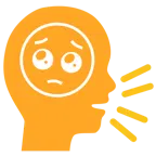 persona che parla + faccina supplichevole