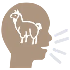 persona che parla + lama