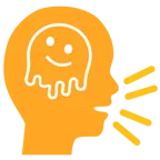 persona che parla + faccina che si scioglie