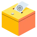 urna elettorale con scheda + fiore