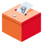 urna elettorale con scheda + pizza