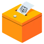 urna elettorale con scheda + muso di tigre