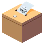 urna elettorale con scheda + muso di scimmia