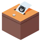 urna elettorale con scheda + orso