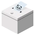 urna elettorale con scheda + panda