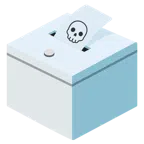 urna elettorale con scheda + teschio