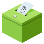 urna elettorale con scheda + batteria