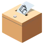 urna elettorale con scheda + borse della spesa