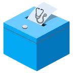 urna elettorale con scheda + stetoscopio