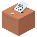 urna elettorale con scheda + legna