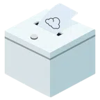 urna elettorale con scheda + nuvola