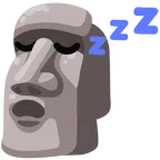 moai + śpiąca twarz