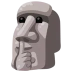 Statue + ermahnendes Gesicht