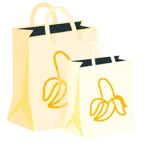 torby na zakupy + banan