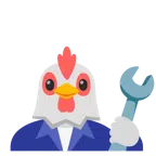 martello e chiave inglese + gallina
