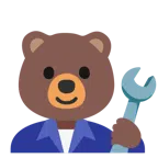 martello e chiave inglese + orso