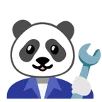 martello e chiave inglese + panda