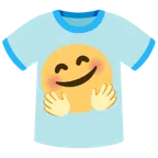 faccina che abbraccia + t-shirt