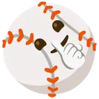 faccina che zittisce + palla da baseball