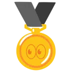 medal za 1. miejsce + oczy