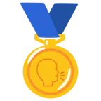 medal za 1. miejsce + mówiąca głowa