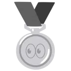Silbermedaille + Augen