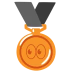 Bronzemedaille + Augen