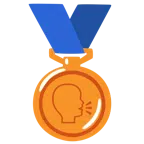 Bronzemedaille + sprechender Kopf