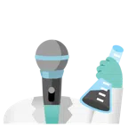 provetta + microfono